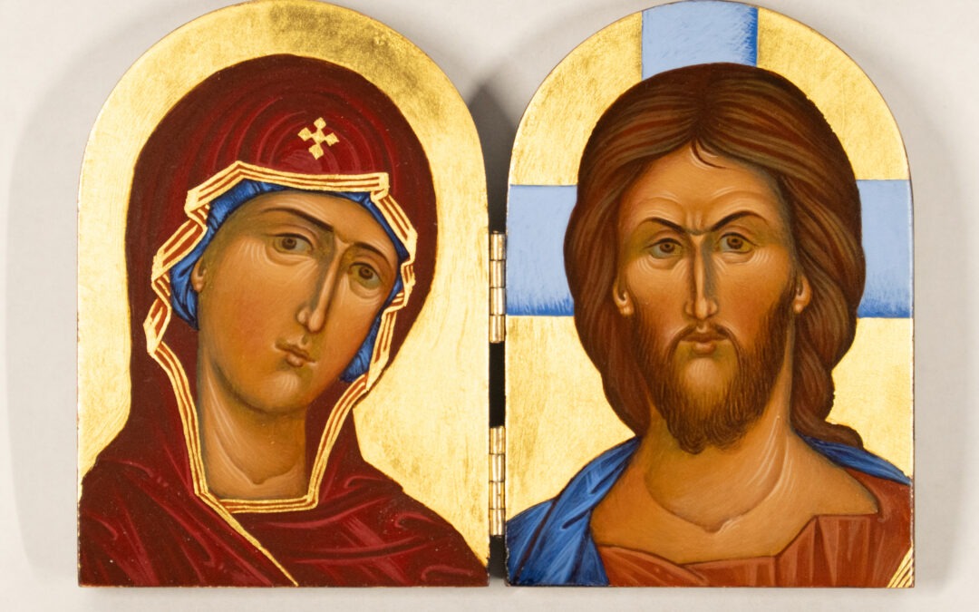 Christ and Theotokos (diptych)